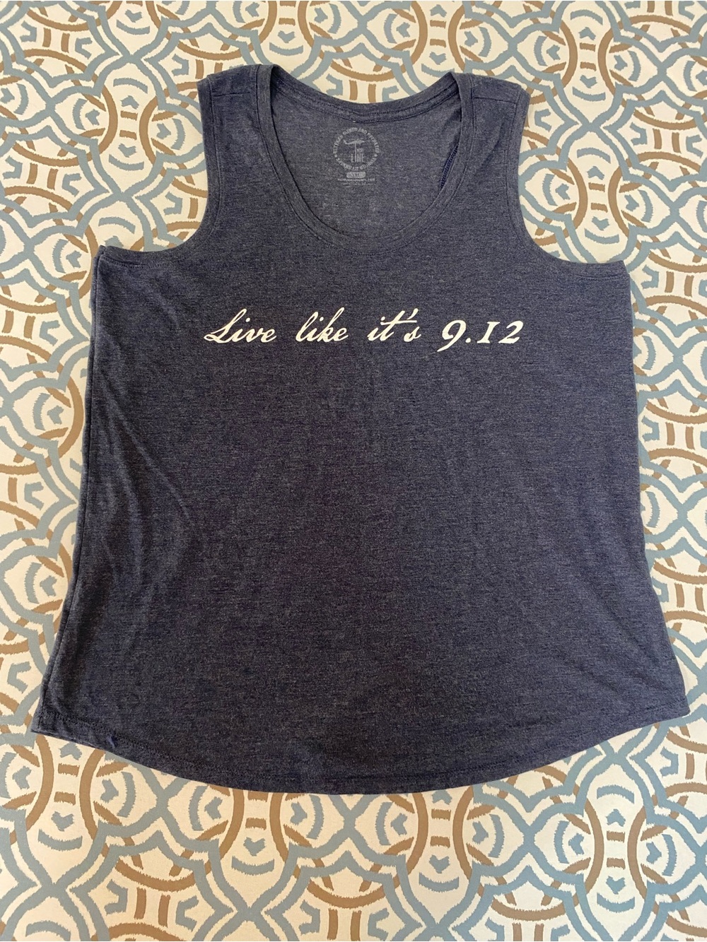 Nine Line Heather Gray Graphic Tee